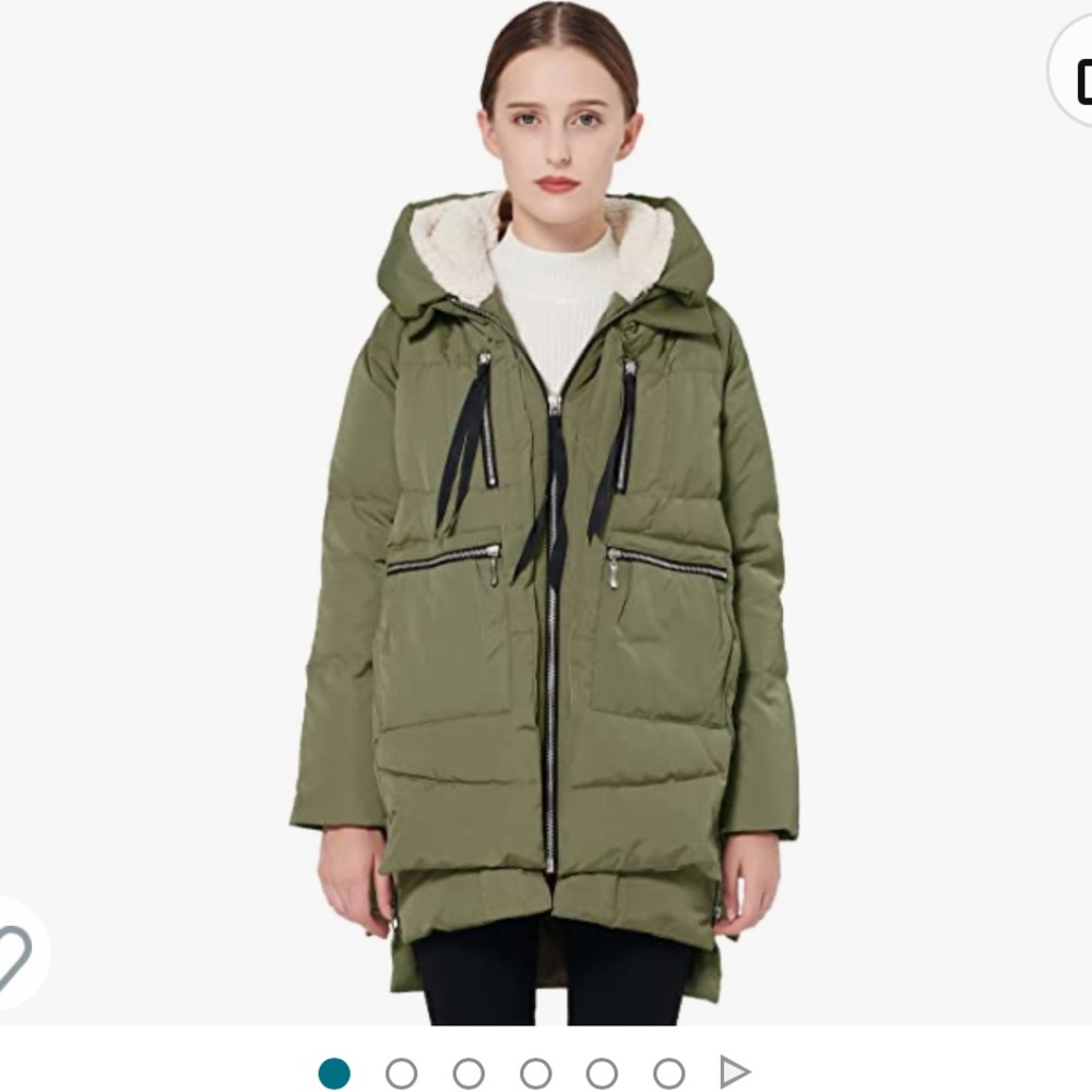 THE AMAZON COAT - Olive Green, Size Medium - Great Condition - Orolay Parka